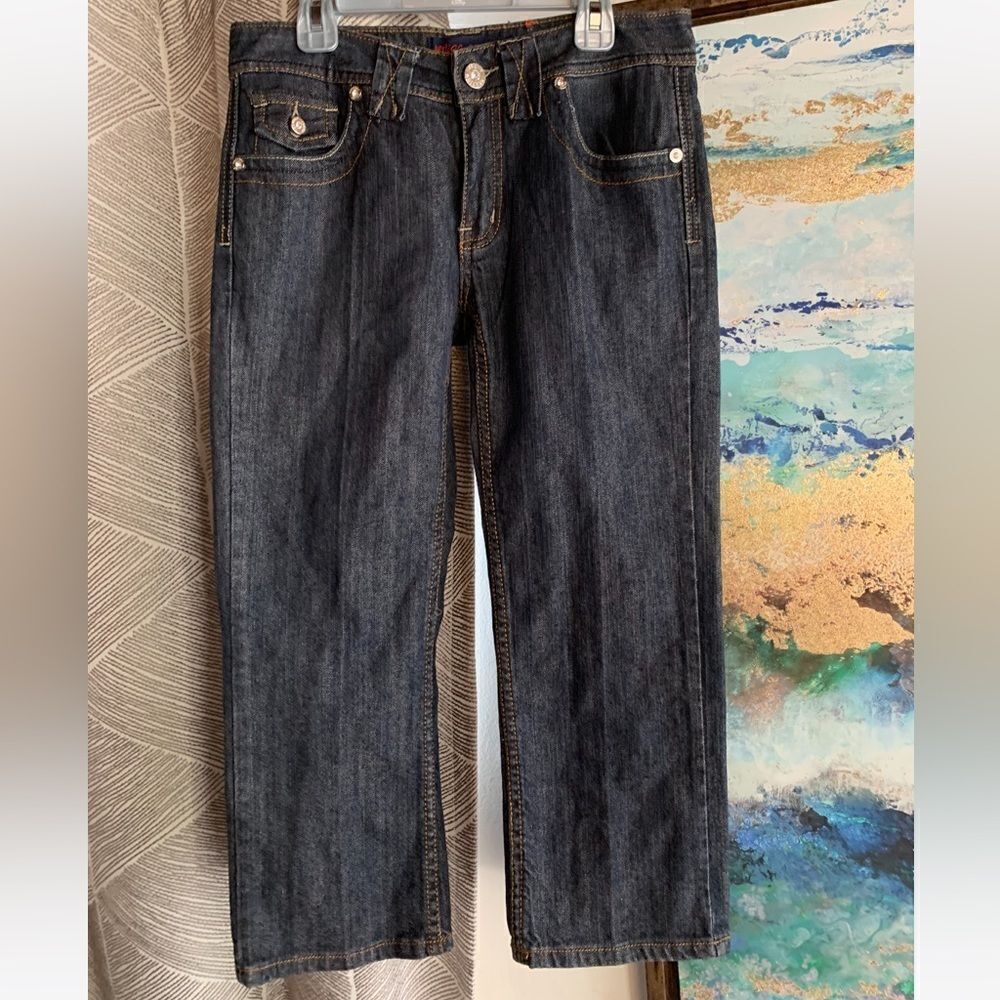 Vértigo parís dark blue capri jeans size 27 NEW